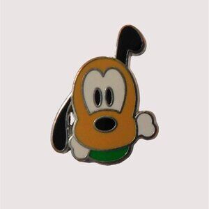 Disney Pluto 2008 Official Trading Pin Mickey Ears Back Enamel Metal Cute Quirky